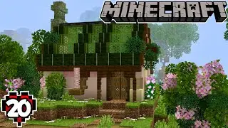 I Built Pink&Yellow Flower Petal Farms! | Minecraft Hardcore Cottagecore #20