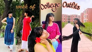 I wore *TRADITIONAL OUTFIT * for a WEEK in college // Ethnic wear // uni campus looks