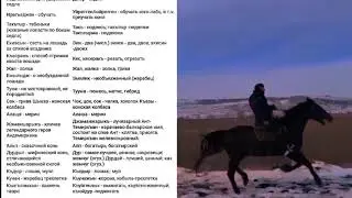 Коневодческая терминология Кабардинцев и Карачаевцев