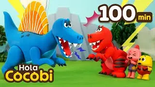 🦖Roar! Dinosaurios Aterradores🦕Canciones Infantiles | T-Rex y Más | Hola Cocobi
