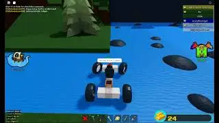 Car riding to the walls and upside down / Roblox build a boat