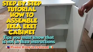 IKEA EKET LARGE CABINET UNBOXING ASSEMBLY QUICK & EASY IDEAS HACKS & TIPS OF INSTALLING 🌞 JnC CORNER