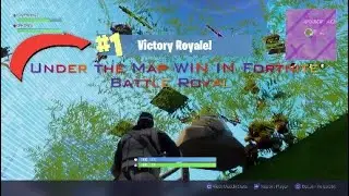 Fortnite battle royal Winning under the MAP