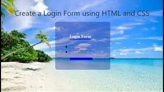How to create a awesome Login Form by html and css.