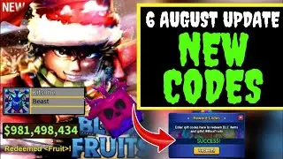 ⚠️6 AUGUST NEW!!⚠️ BLOX FRUITS CODES 2024 - CODES FOR BLOX FRUITS - BLOX FRUITS
