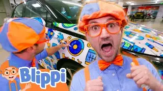 Blippi Learns Colors with Cars! | Learn Colors and Science with Blippi!