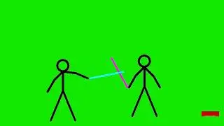 stick figure fight war animated cartoon green screen video for youtubers copyright free to use