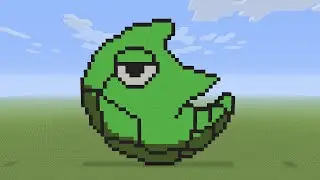 Minecraft Pixel Art - Metapod Pokemon Head