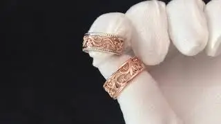 Обручальные кольца ажурные 1