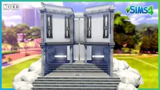 BRUTALIST HOUSE | The Sims 4: Speed Build [NO CC]