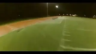 Night practice under the lights. SRD250 FPV racing quad.