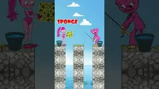 Kissy Missy steals fish from Mommy Long Legs #shorts #animation #memes