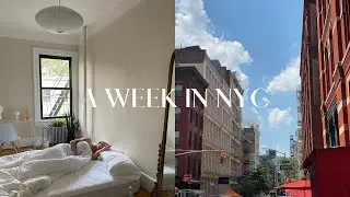 a week in my life in NYC (moving in, apartment decor, & family visiting)