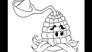 Kernel-pult Plants vs zombies 2 How to draw a easy? Растения против Зомби 2 Как нарисовать просто?