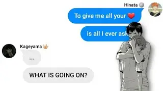 Hinata lyric pranks Kageyama😉😍  (Haikyuu texts)