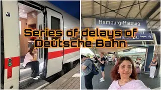 Delays and Delays for Deutsche Bahn - welcome to Germany || Trip to Hamburg from Giessen