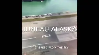 Juneau Alaska From The Sky Mountains Glaciers Ocean Beautiful Scenery