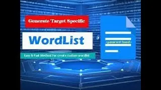 How to generate wordlist target specif and normal