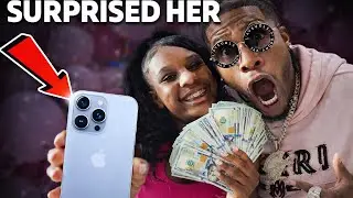 Surprising Camari with $12000 and the iphone 15 at her birthday party
