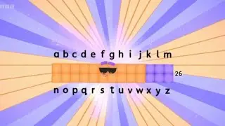 the entirety of numberblocks but only when 26 is on screen