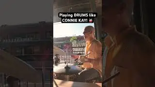 Playing DRUMS like CONNIE KAY! 🥁 #drummer
