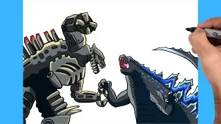 COMO DIBUJAR GODZILLA VS MECHAGODZILLA