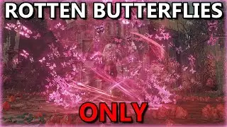 BEATING THE DLC WITH ONLY ROTTEN BUTTERFLIES!