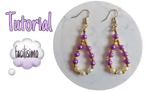 Fácil y rápido Tutorial de Aretes/ bisutería// Aretes