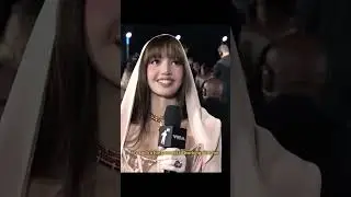 LISA INTERVIEW MTV VMA TODAY! #lisa #blackpink #블랙핑크 #vmas  #shorts #mtvvmas #리사 #lalisa #mtvawards