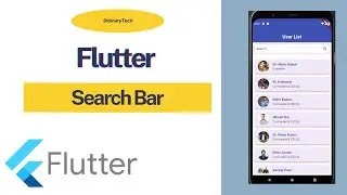 Search Bar Flutter Tutorial || How to Cerate a Search Bar in Flutter  Simple & Easy