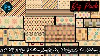 110 Photoshop Pattern Styles In Vintage Color Scheme Download