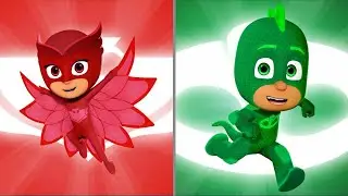 PJ Masks Moonlight Heroes Owlette vs Gekko (Герои в масках: Лунные герои - Алет против Гекко)