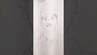 How to Draw Bhagat Singh #shorts #bhagatsingh