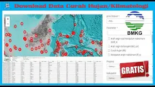 How to Download Rainfall, Meteorological, and Climatological Data for All of Indonesia from BMKG