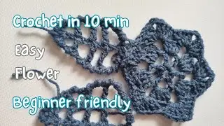 Easy Flower crochet pattern tutorial.How to crochet. Making Irish lace crochet top/ sweater.