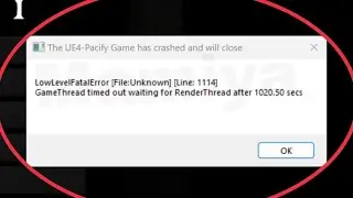 Pc Fix Game has crashed and will close Low Level Fatal Error File Unknown Line 1114 windows 11,10,8
