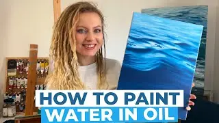 Water painting tutorial | how to paint waves in oil | oil painting techniques | learn to paint