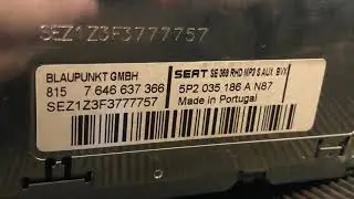 Seat Blaupunkt Radio CD Code and Locked