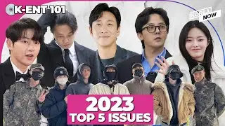 [2023 RECAP] Top 5 issues in K-entertainment scene