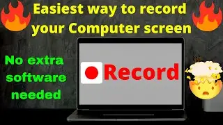 How to record computer screen for free || No extra software needed