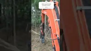 Kubota kx033-4 clearing trees #diy #land #landscape #building #kubota #constructionequipment #rvlife