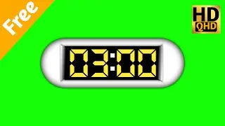 3 minutes Timer Green screen ।। countdown green screen 