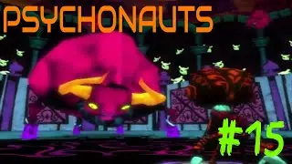 Psychonauts Прохождение #15=Бой с быком и психбольница=