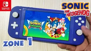 SONIC ORIGINS | Sonic The Hedgehog - Zone 1 - Green Hill Zone (Nintendo Switch Lite)