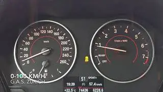 BMW M135i xDrive 0-100 km/h acceleration