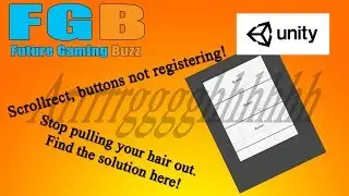 Unity 3D, button not working on scrollrect......Solution!