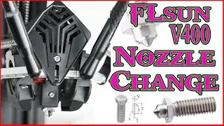 Change Nozzle FLSUN V400 How To Hot end Fast Delta 3d Printer 