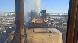 ЧТЗ Т-130  заводим с буксировки