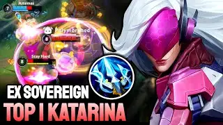 WILD RIFT KATARINA - TOP 1 KATARINA GAMEPLAY - EX SOVEREIGN RANKED