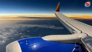 2024 Solar Eclipse From 39,000 Feet - Southwest Airlines Boeing 737 MAX 8 | Austin to Indianapolis